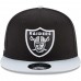 New Era Oakland Raiders Baycik Snapback Adjustable Hat - Black/Silver 1483778